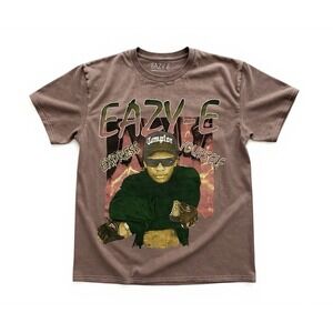 Eazy E "Express Yourself" Graphic T Shirt Brown Hip Hop Rap Tee Adult Medium